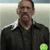 THE FLASH SEASON 4 DANNY TREJO (BREACHER) BLACK LEATHER COAT 
