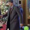 GOOD MORNING CHRISTMAS MARC BLUCAS (BRIAN BRIGHT) GREY WOOL COAT