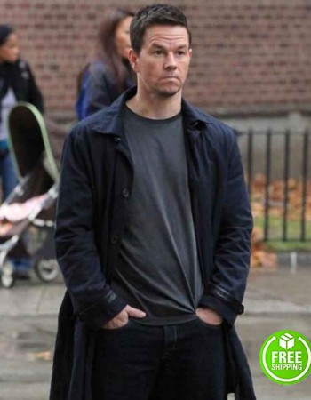 BROKEN CITY MARK WAHLBERG (BILLY TAGGART) BLACK TRENCH COAT