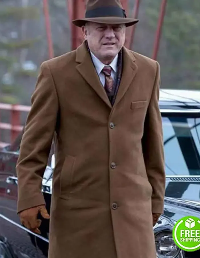 GOTHAM JOHN DOMAN (CARMINE FALCONE) BROWN WOOL TRENCH COAT GOTHAM JOHN DOMAN (CARMINE FALCONE) BROWN WOOL TRENCH COAT