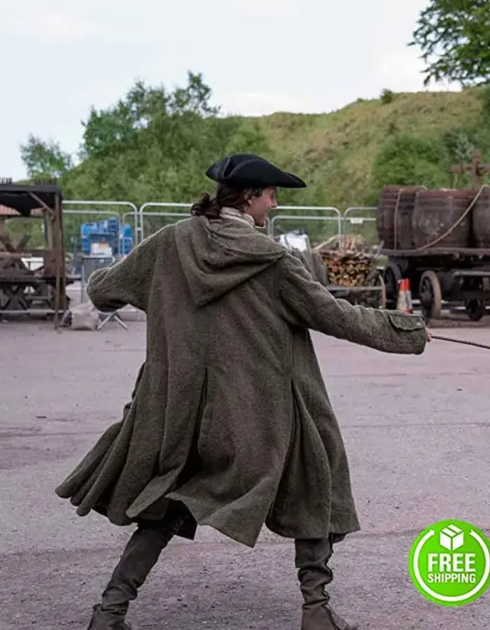 OUTLANDER SEASON 4 CESAR DOMBOY (FERGUS) GREEN WOOL COAT OUTLANDER SEASON 4 CESAR DOMBOY (FERGUS) GREEN WOOL COAT