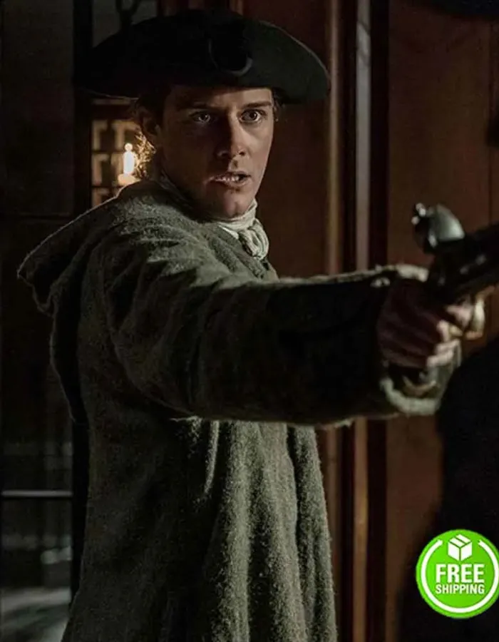 OUTLANDER SEASON 4 CESAR DOMBOY (FERGUS) GREEN WOOL COAT OUTLANDER SEASON 4 CESAR DOMBOY (FERGUS) GREEN WOOL COAT