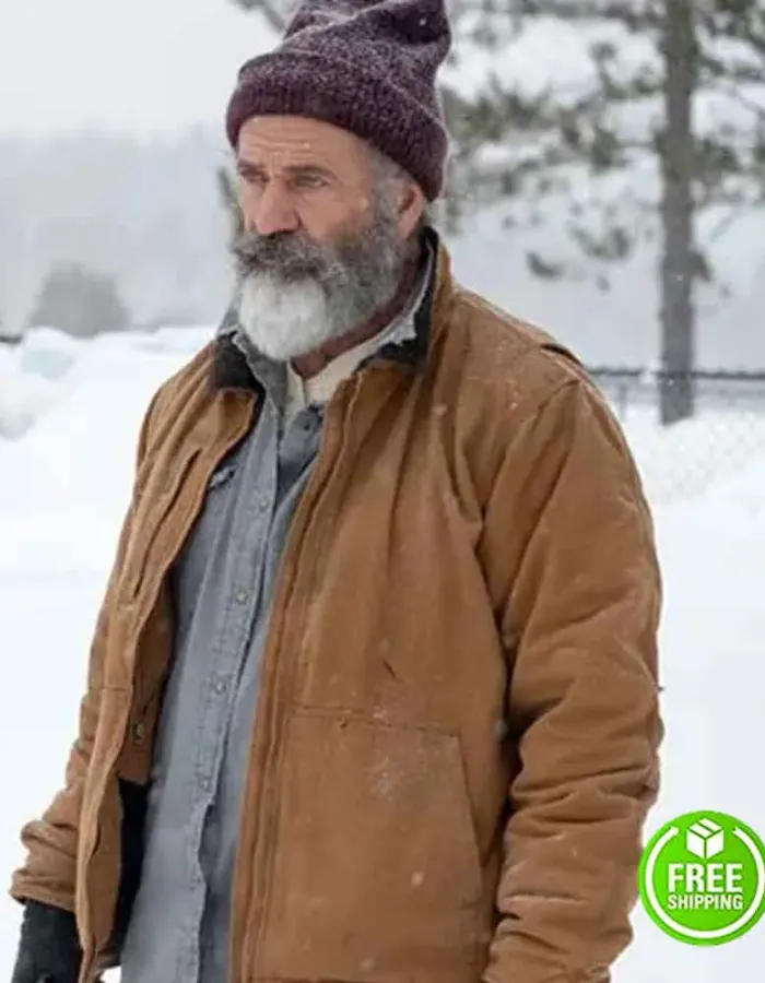 FATMAN MEL GIBSON (CHRIS CRINGLE) BROWN COTTON JACKET FATMAN MEL GIBSON (CHRIS CRINGLE) BROWN COTTON JACKET