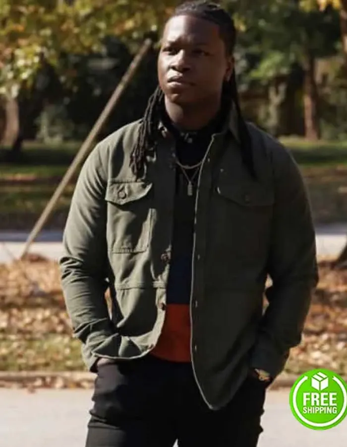 LEGACIES CHRIS LEE (KALEB HAWKINS) GREEN COTTON JACKET LEGACIES CHRIS LEE (KALEB HAWKINS) GREEN COTTON JACKET