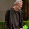 DAD WANTED JUAN PABLO MEDINA (ALBERTO) BLACK LEATHER JACKET