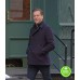 BILLIONS SEASON 4 DAMIAN LEWIS (BOBBY AXELROD) BLACK PEACOAT