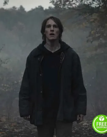 DARK LOUIS HOFMANN (JONAS KAHNWALD) BLACK COTTON JACKET