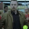 GOOD GIRLS DAVID HORNSBY (LESLIE PETERSON) BROWN BOMBER JACKET GOOD GIRLS DAVID HORNSBY (LESLIE PETERSON) BROWN BOMBER JACKET