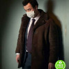 DES DANIEL MAYS (DCI PETER JAY) BROWN SHEARLING SUEDE LEATHER COAT DES DANIEL MAYS (DCI PETER JAY) BROWN SHEARLING SUEDE LEATHER COAT