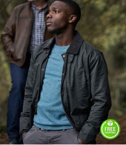 DOCTOR WHO TOSIN COLE (RYAN SINCLAIR) BLACK JACKET