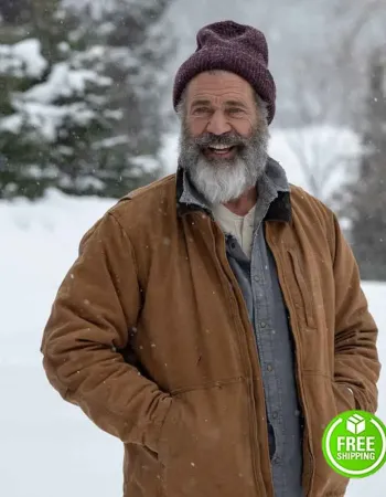 FATMAN MEL GIBSON (CHRIS CRINGLE) BROWN COTTON JACKET