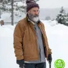 FATMAN MEL GIBSON (CHRIS CRINGLE) BROWN COTTON JACKET FATMAN MEL GIBSON (CHRIS CRINGLE) BROWN COTTON JACKET