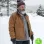 FATMAN MEL GIBSON (CHRIS CRINGLE) BROWN COTTON JACKET