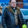 GANGS OF LONDON MARK LEWIS JONES (KINNEY EDWARDS) SHEARLING BLACK LEATHER COAT GANGS OF LONDON MARK LEWIS JONES (KINNEY EDWARDS) SHEARLING BLACK LEATHER COAT
