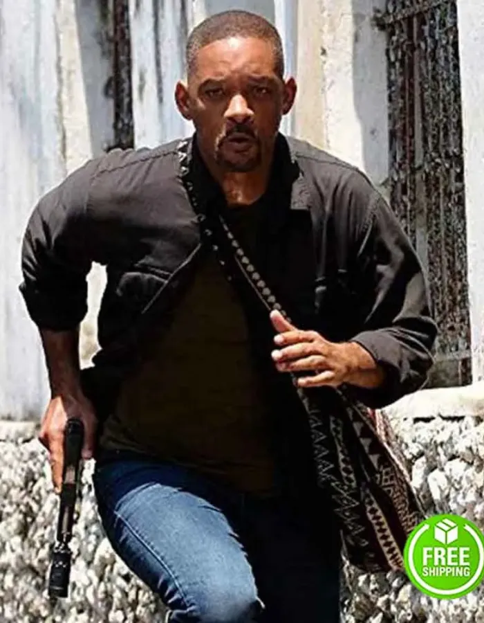 GEMINI MAN WILL SMITH (HENRY BROGAN) BLACK COTTON JACKET GEMINI MAN WILL SMITH (HENRY BROGAN) BLACK COTTON JACKET