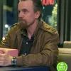 GOOD GIRLS DAVID HORNSBY (LESLIE PETERSON) BROWN BOMBER JACKET GOOD GIRLS DAVID HORNSBY (LESLIE PETERSON) BROWN BOMBER JACKET