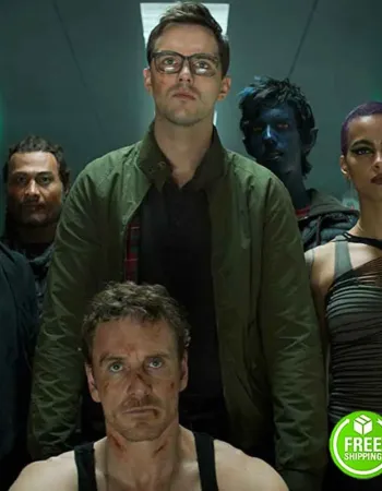 X-MEN: DARK PHOENIX NICHOLAS HOULT (HANK MCCOY) GREEN COTTON JACKET 