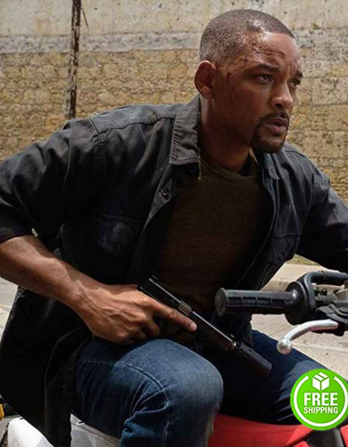 GEMINI MAN WILL SMITH (HENRY BROGAN) BLACK COTTON JACKET