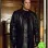 I AM WRATH JOHN TRAVOLTA (STANLEY HILL) BLACK LEATHER COAT