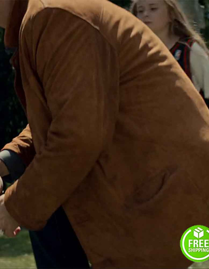 IN THE SHADOW OF THE MOON BOYD HOLBROOK (LOCKE) TAN SUEDE LEATHER JACKET IN THE SHADOW OF THE MOON BOYD HOLBROOK (LOCKE) TAN SUEDE LEATHER JACKET