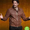 A STAR IS BORN BRADLEY COOPER (JACKSON MAINE) BROWN LEATHER JACKET A STAR IS BORN BRADLEY COOPER (JACKSON MAINE) BROWN LEATHER JACKET