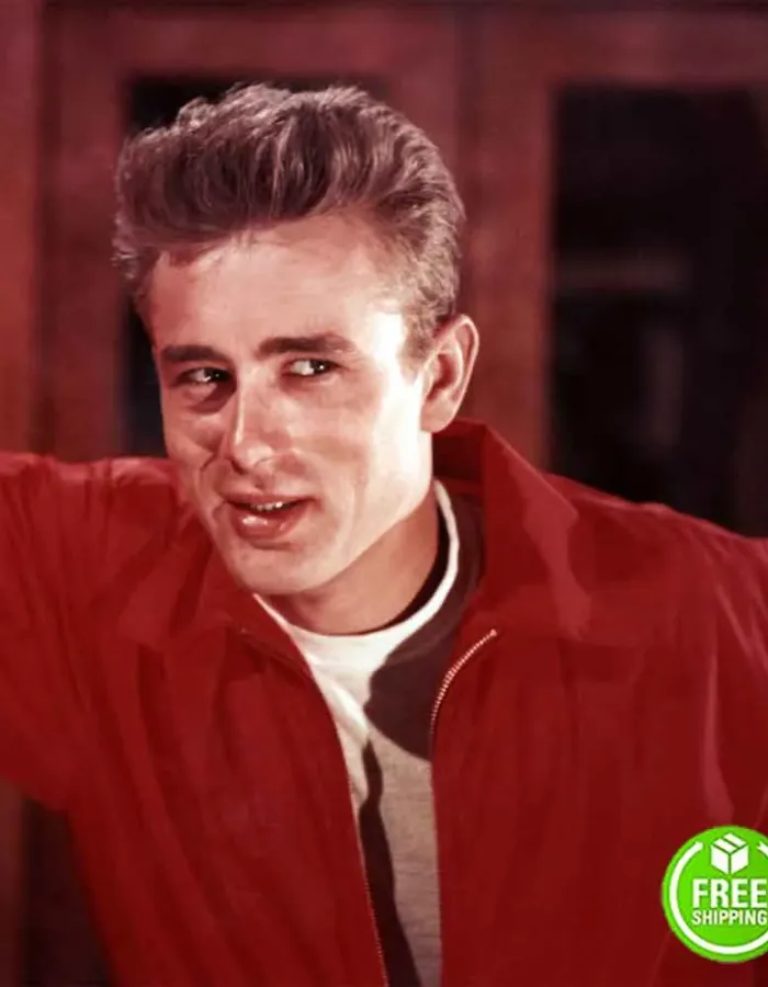 THE FURY OF LIVING JAMES DEAN (JIM STARK) RED COTTON JACKET 
