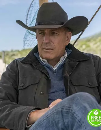 YELLOWSTONE KEVIN COSTNER JOHN DUTTON GREY JACKET