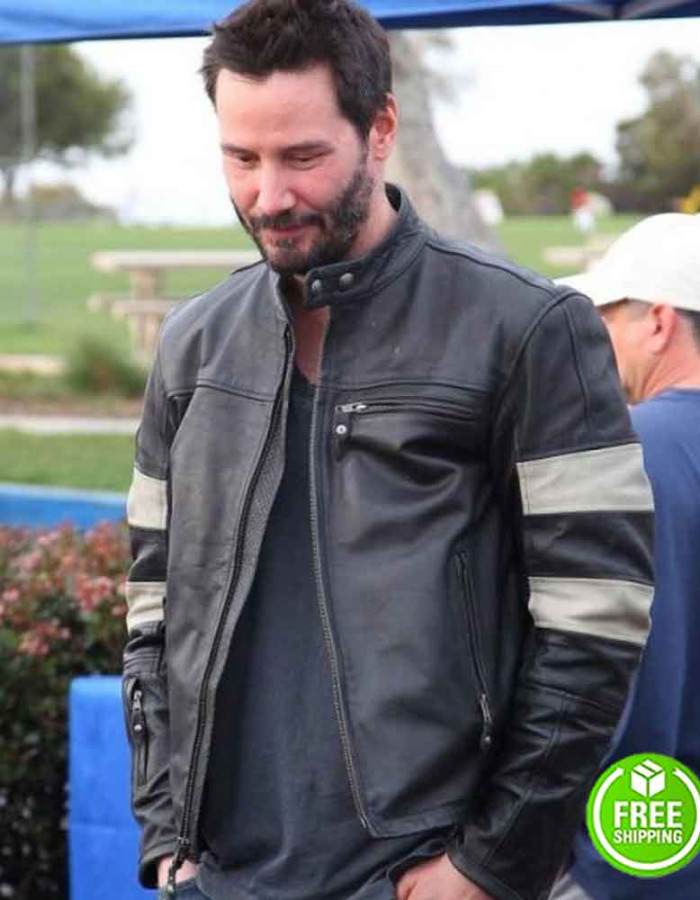 JOHN WICK 2 KEANU REEVES (JOHN WICK) CAFE RACER SLIM FIT JACKET