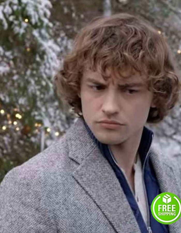 THE KNIGHT BEFORE CHRISTMAS JOSH WHITEHOUSE (SIR COLE) GREY WOOL COAT