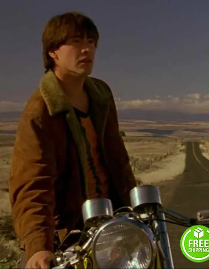 My Own Private Idaho Keanu Reeves Scott Favor Shearling Suede Leather Jacket My Own Private Idaho Keanu Reeves Scott Favor Shearling Suede Leather Jacket