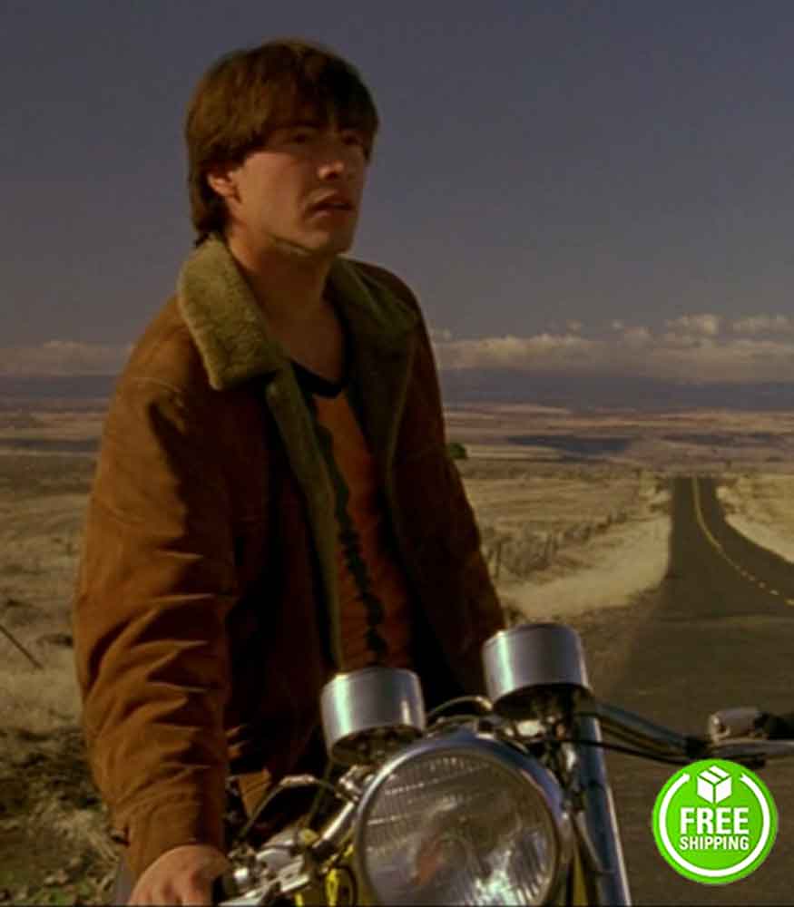 MY OWN PRIVATE IDAHO KEANU REEVES (SCOTT FAVOR) SHEARLING SUEDE LEATHER JACKET