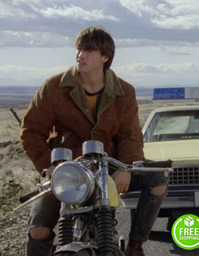 My Own Private Idaho Keanu Reeves Scott Favor Shearling Suede Leather Jacket