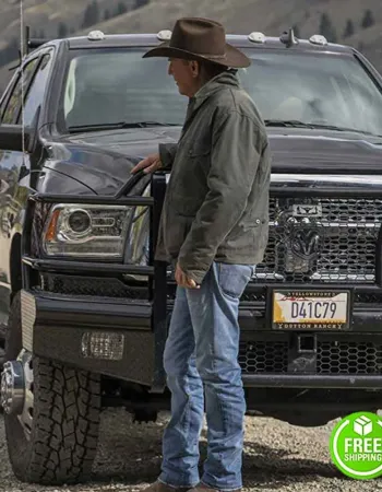 YELLOWSTONE KEVIN COSTNER JOHN DUTTON GREY JACKET