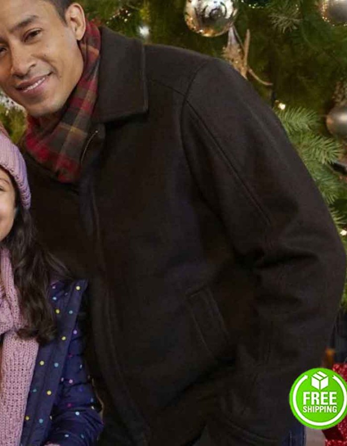 A CHRISTMAS TREE GROWS IN COLORADO MARK TAYLOR (KEVIN SNYDER) BLACK WOOL JACKET A CHRISTMAS TREE GROWS IN COLORADO MARK TAYLOR (KEVIN SNYDER) BLACK WOOL JACKET