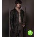FRONTIER LANDON LIBOIRON (MICHAEL SMYTH) BLACK LEATHER TRENCH COAT