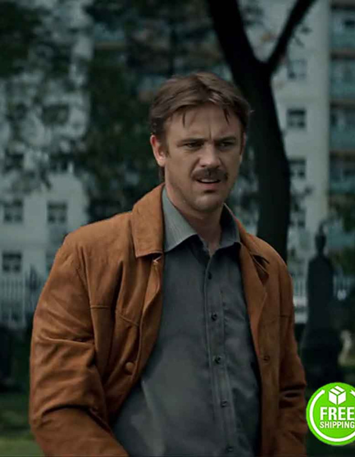 IN THE SHADOW OF THE MOON BOYD HOLBROOK (LOCKE) TAN SUEDE LEATHER JACKET IN THE SHADOW OF THE MOON BOYD HOLBROOK (LOCKE) TAN SUEDE LEATHER JACKET