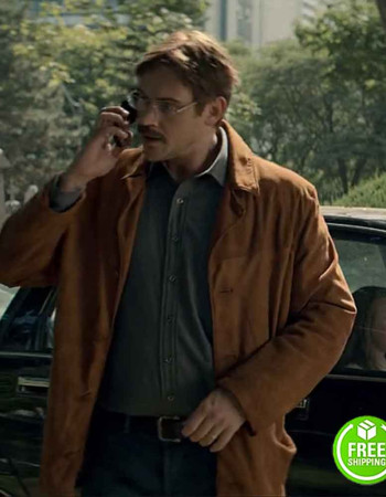 IN THE SHADOW OF THE MOON BOYD HOLBROOK (LOCKE) TAN SUEDE LEATHER JACKET IN THE SHADOW OF THE MOON BOYD HOLBROOK (LOCKE) TAN SUEDE LEATHER JACKET