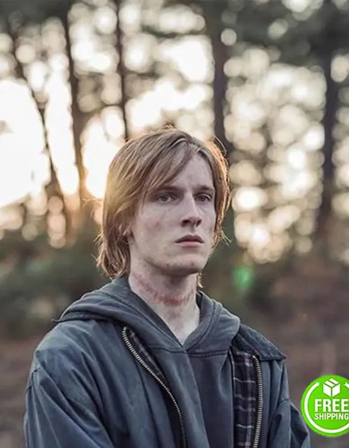 DARK LOUIS HOFMANN (JONAS KAHNWALD) BLACK COTTON JACKET