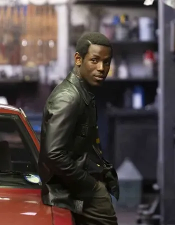 LOVERS ROCK MICHAEL WARD (FRANKLYN) BLACK LEATHER JACKET