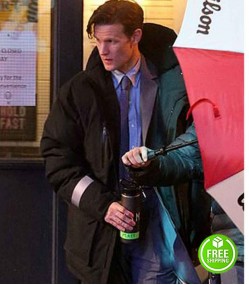 MORBIUS MATT SMITH (LOXIAS CROWN) BLACK COTTON COAT WITH HOOD