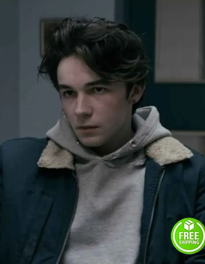 WAYNE MARK MCKENNA (WAYNE MCCULLOUGH) SHEARLING BLACK COTTON JACKET WAYNE MARK MCKENNA (WAYNE MCCULLOUGH) SHEARLING BLACK COTTON JACKET