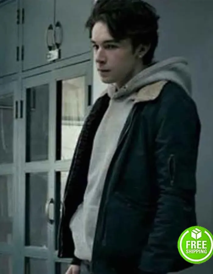 WAYNE MARK MCKENNA (WAYNE MCCULLOUGH) SHEARLING BLACK COTTON JACKET WAYNE MARK MCKENNA (WAYNE MCCULLOUGH) SHEARLING BLACK COTTON JACKET