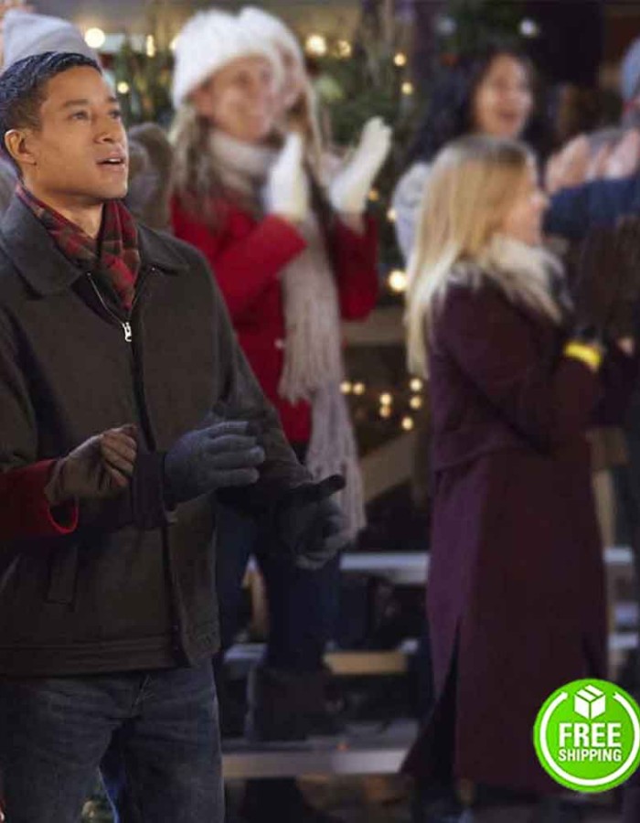 A CHRISTMAS TREE GROWS IN COLORADO MARK TAYLOR (KEVIN SNYDER) BLACK WOOL JACKET A CHRISTMAS TREE GROWS IN COLORADO MARK TAYLOR (KEVIN SNYDER) BLACK WOOL JACKET