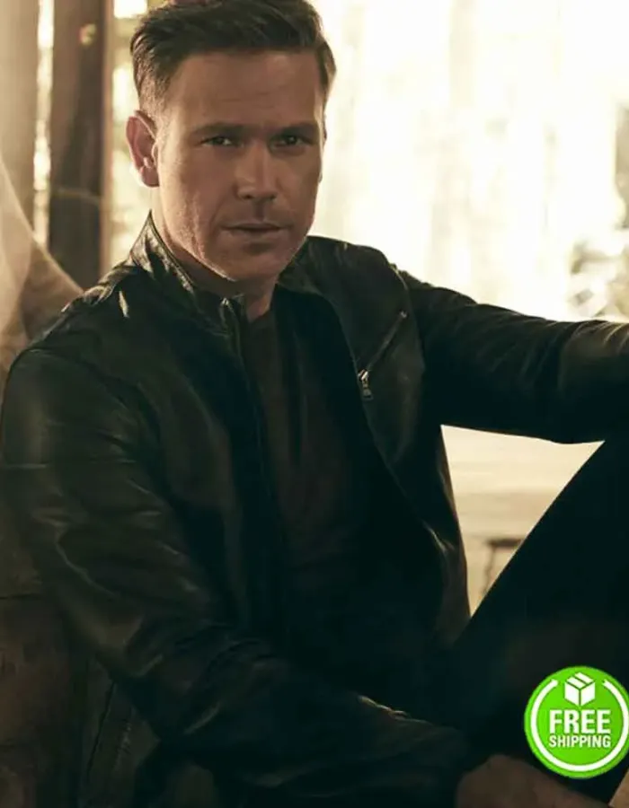 LEGACIES MATTHEW DAVIS (ALARIC SALTZMAN) BLACK CAFE RACER LEATHER JACKET LEGACIES MATTHEW DAVIS (ALARIC SALTZMAN) BLACK CAFE RACER LEATHER JACKET