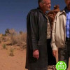 BREAKING BAD MICHAEL BOWEN (UNCLE JACK) BLACK LEATHER TRENCH COAT BREAKING BAD MICHAEL BOWEN (UNCLE JACK) BLACK LEATHER TRENCH COAT