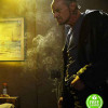 BREAKING BAD MICHAEL BOWEN (UNCLE JACK) BLACK LEATHER TRENCH COAT BREAKING BAD MICHAEL BOWEN (UNCLE JACK) BLACK LEATHER TRENCH COAT