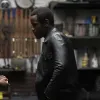 LOVERS ROCK MICHAEL WARD (FRANKLYN) BLACK LEATHER JACKET