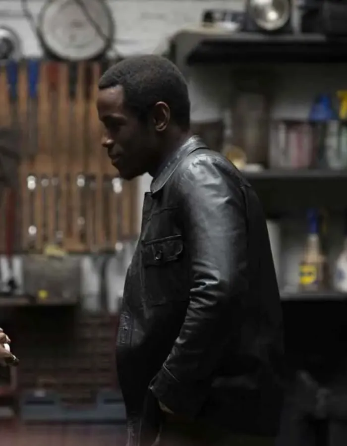 LOVERS ROCK MICHAEL WARD (FRANKLYN) BLACK LEATHER JACKET