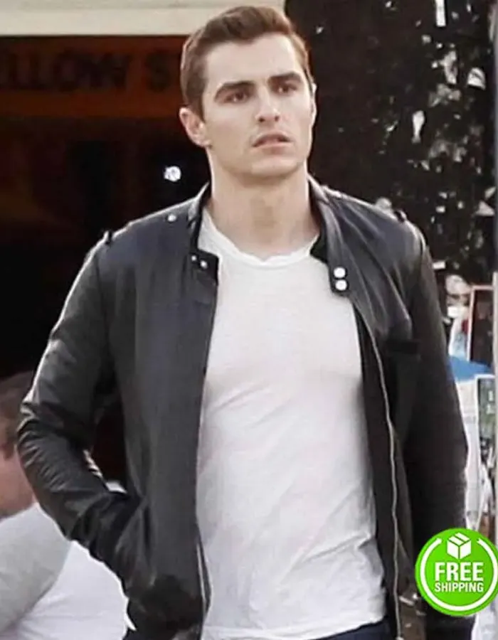 UNFINISHED BUSINESS DAVE FRANCO (MIKE PANCAKE) BLACK LEATHER JACKET