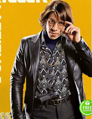 The Nice Guys Beau Knapp Blueface Black Leather Jacket